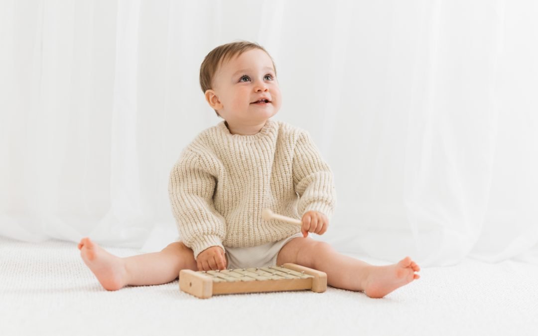 studio baby photoshoot